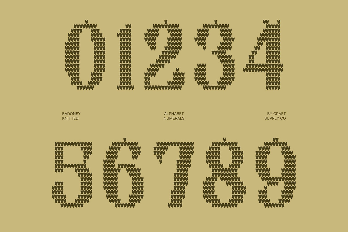 Badoney Knitted, a Serif Font by Craft Supply Co. (Photo 5 of 8)