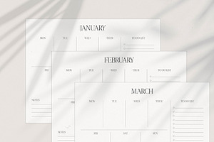 Minimalist Printable Weekly Planner