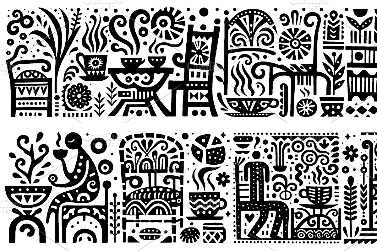 Vintage Gardening Folk Art, a Decorative Illustration by devastd (Photo 15 of 28)
