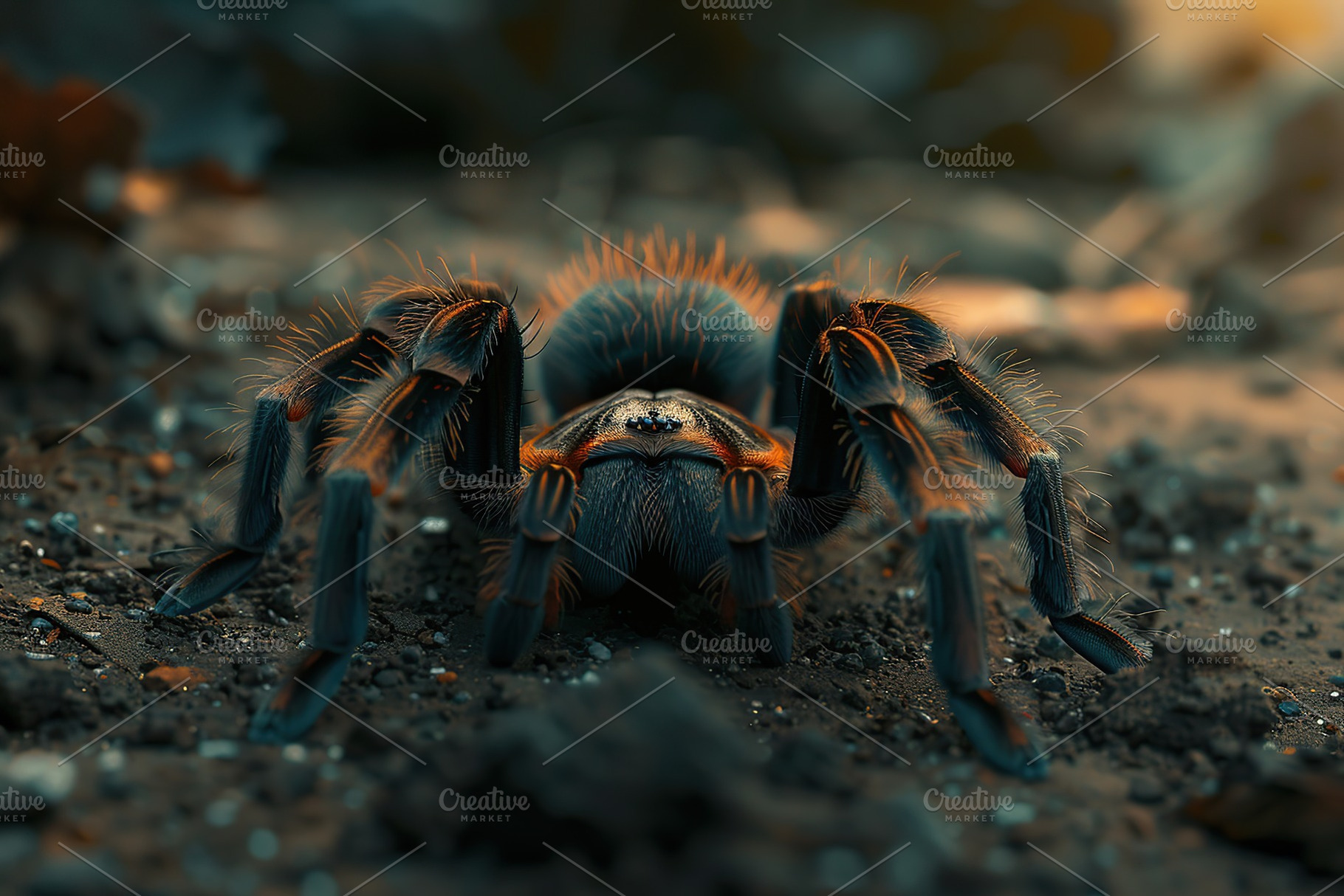 Big tarantula spider on the ground, an Animal Photo by AlyaAnd