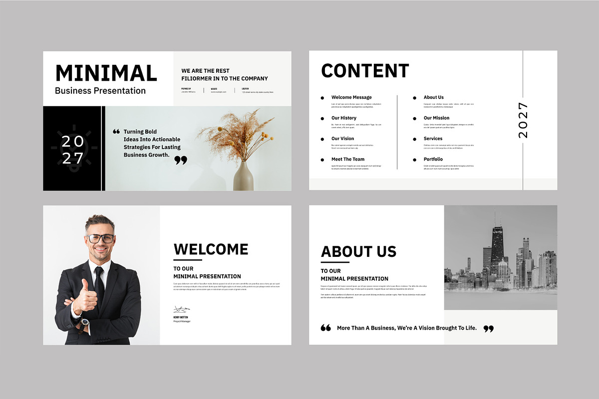 Corporate Business Presentation, a Presentation Template by MightyDesign (Photo 2 of 7)