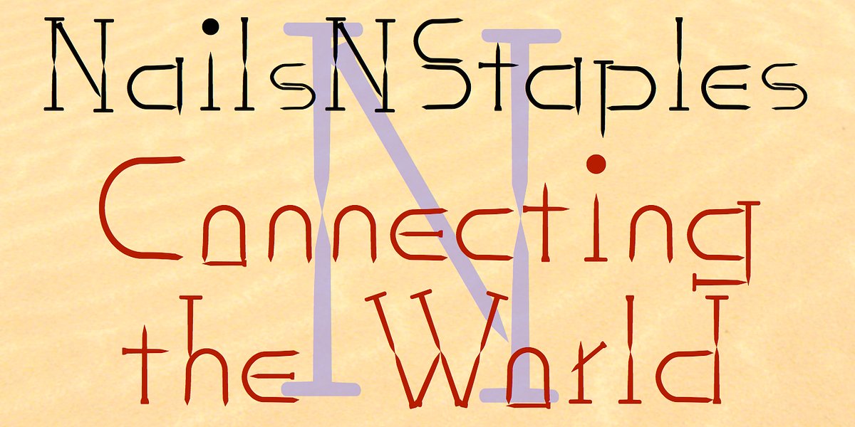NailsNStaples, a Font by Ingrimayne Type (Photo 1 of 6)