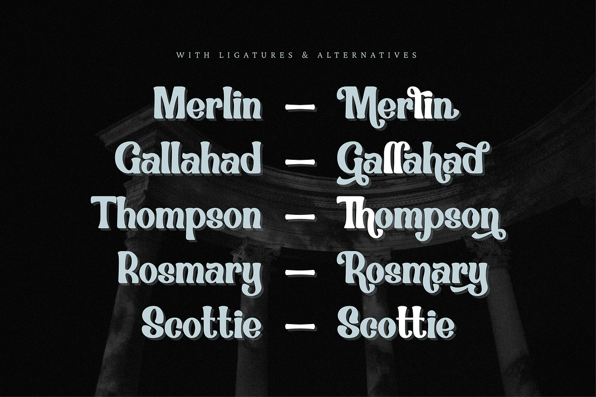 Brohemyan - Modern Vintage Serif, a Serif Font by Krakenbox Studio (Photo 10 of 16)