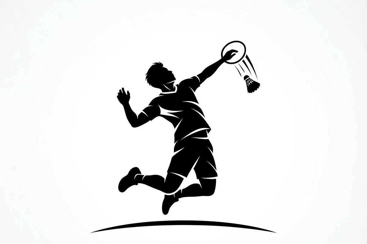 60 Badminton Player Smash Silhouette, a Person Illustration by Amazin_art (Photo 17 of 26)
