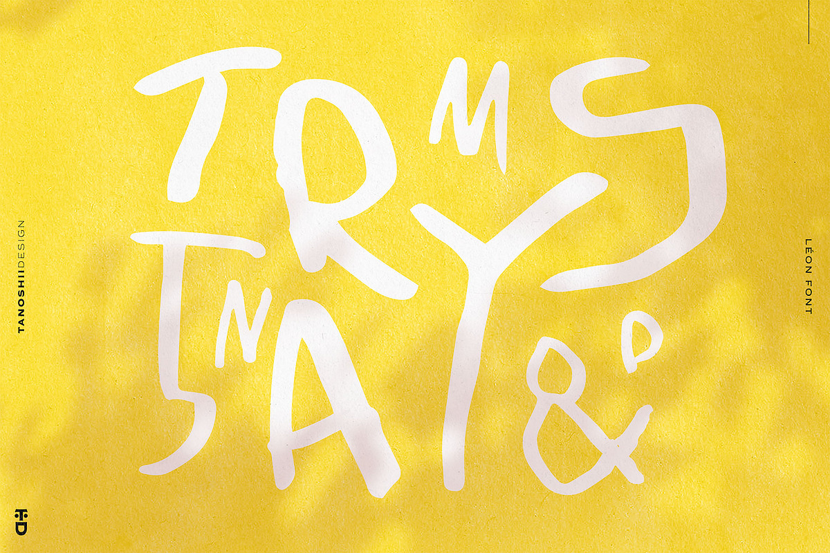 LÉON - Handwritten Font, a Script Font by TANOSHII DESIGN (Photo 8 of 9)