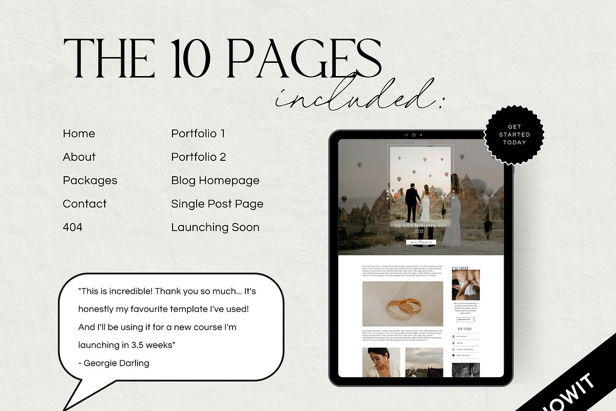 Photography Showit Website Template, a Websites & App Template by Field Digital (Photo 3 of 10)