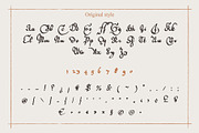 Parochus medieval script font family, a Blackletter Font by kaer_shop (Thumbnail 9 of 10)