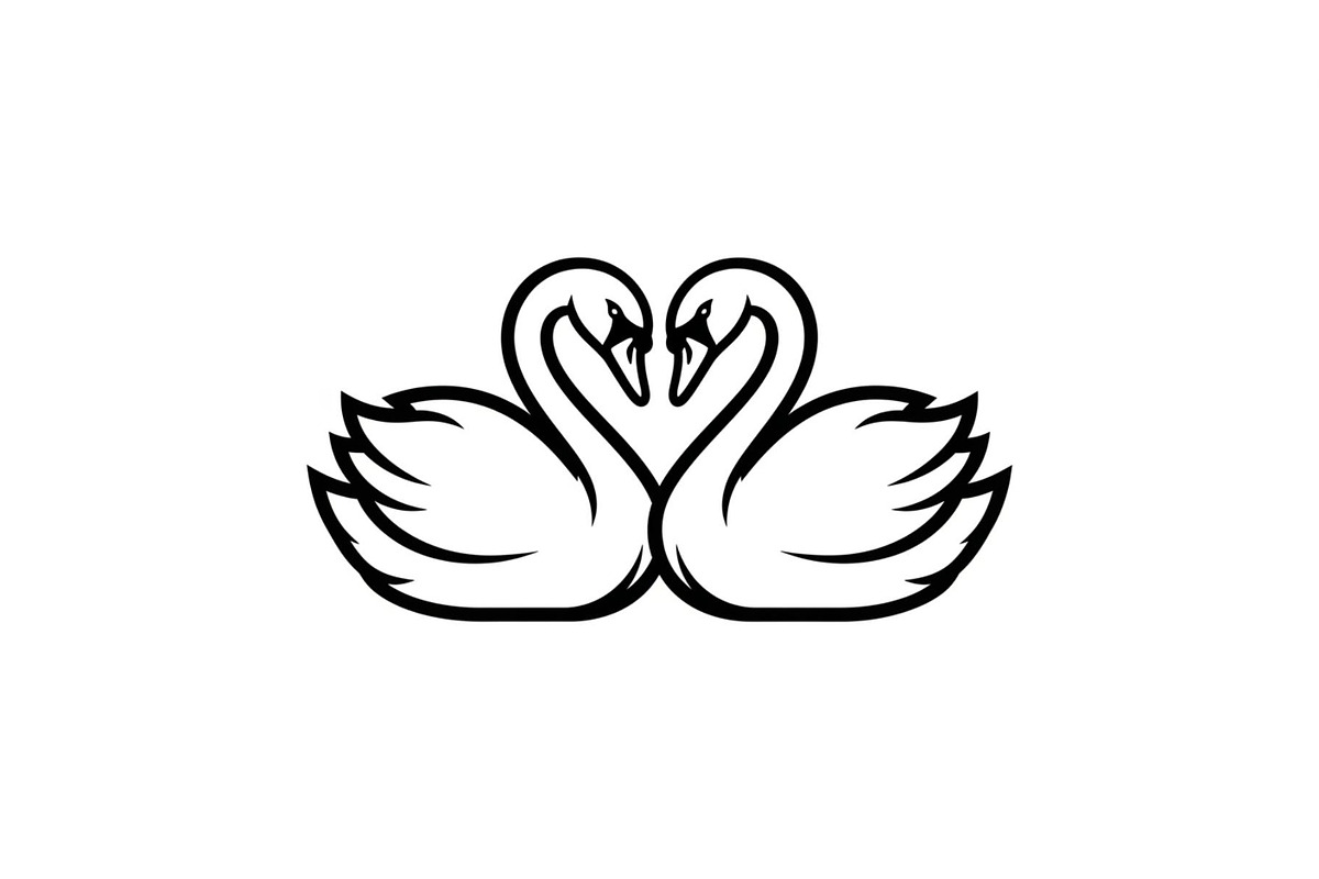 Swan Love Silhouette SVG Bundle, an Illustration by Designs_River (Photo 26 of 31)