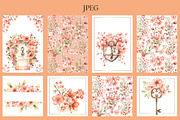Peach Fuzz Floral Invitations, an Invitation Template by Evgeniia (Thumbnail 2 of 3)