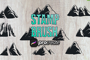 Mountain Brush Stamp