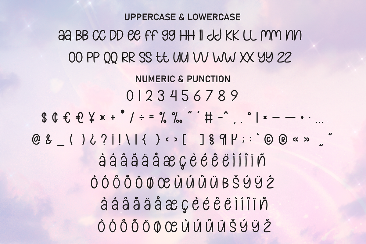 Cute Pinky | Script Font, a Script Font by Scratchones (Photo 7 of 8)