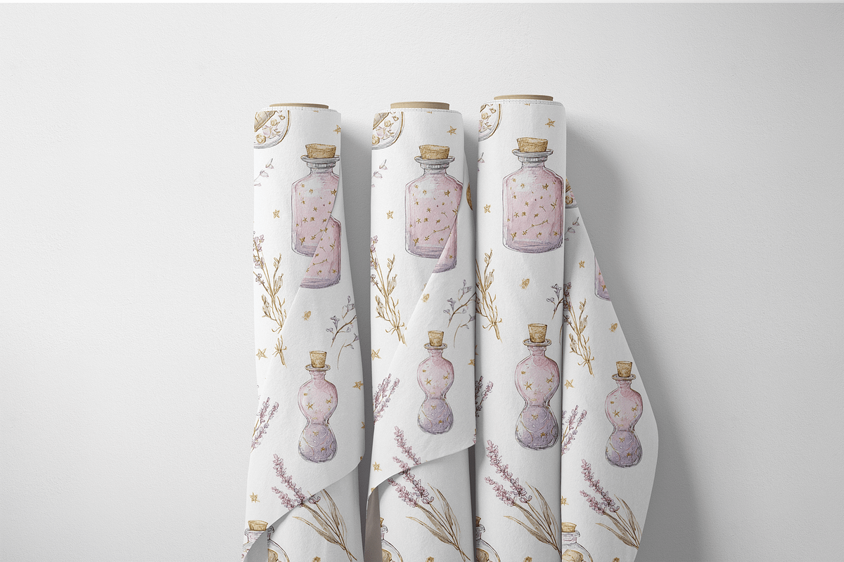 Potion Bottle Seamless Pattern, a Decorative Illustration by Pati Charm Studio (Photo 6 of 7)