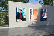Urban Fashion Poster Wall Mockup, an Advertising Mockup by Unerispace (Thumbnail 2 of 5)