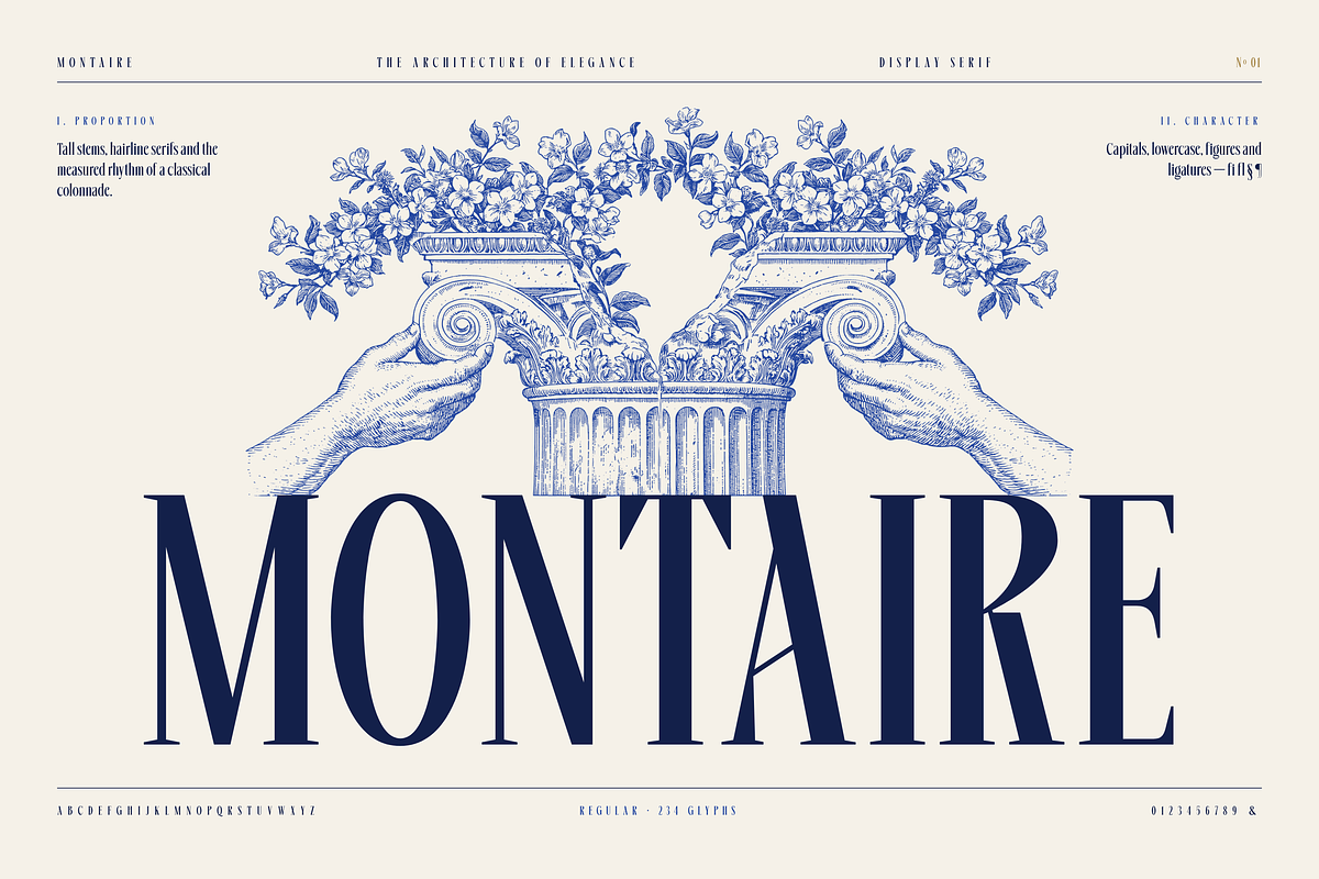 Montaire - Old Money Serif, a Serif Font by HipFonts (Photo 2 of 20)