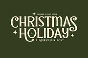 Christmas Holiday - Quirky Mix Font, a Sans Serif Font by SaktiAvellin (Thumbnail 1 of 8)