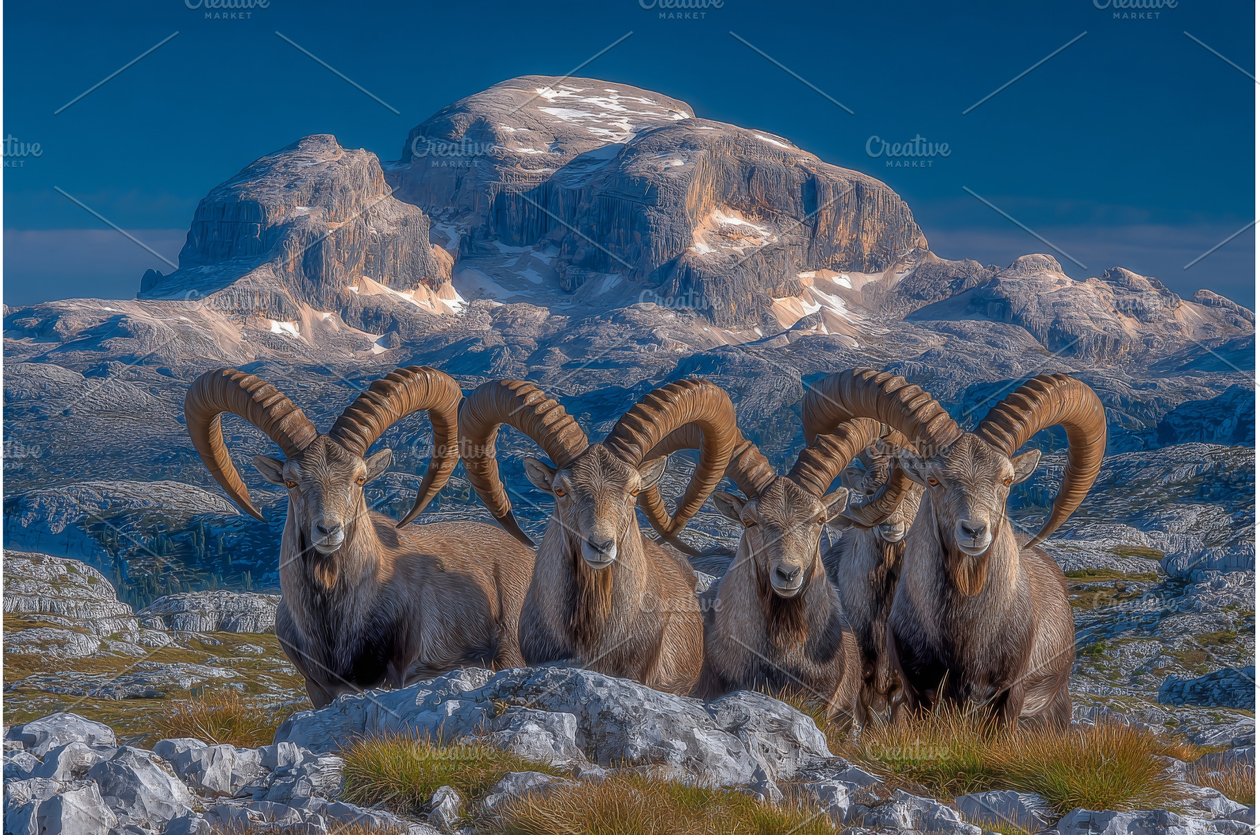 On a warm summer day, a herd of, an Animal Photo by ZinetroN