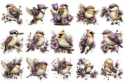 Whimsical Spring Bird Clipart, an Illustration by OK Design (Thumbnail 3 of 6)