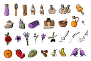 Spa, Organic Cosmetics collection, a Decorative Illustration by WildStrawberry Magic (Thumbnail 3 of 9)