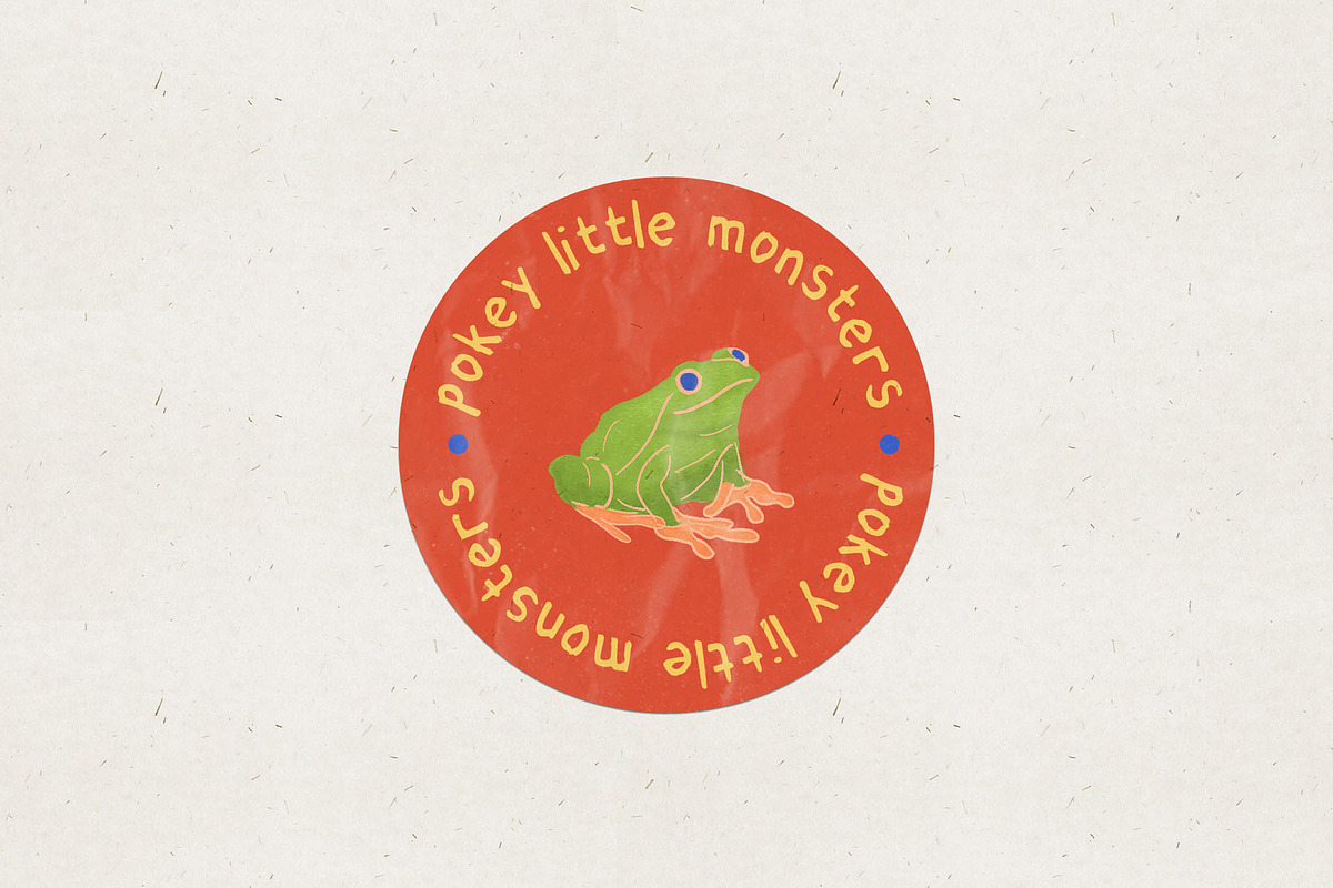 Pokey Little Monsters Handwritten, a Handwritten Font by Perplexitics (Photo 3 of 10)