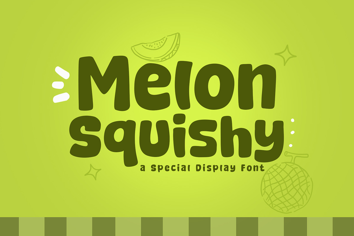 Melon Squishy - A Fun & Cozy Font, a Sans Serif Font by khurasan (Photo 1 of 6)