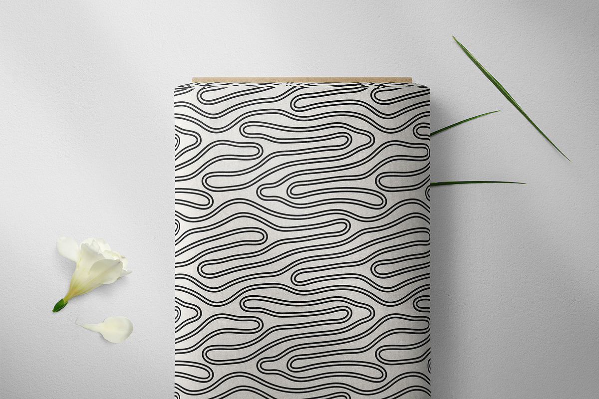 Smoothed Seamless Patterns Set, a Pattern Graphic by Curly_Pat (Photo 2 of 8)
