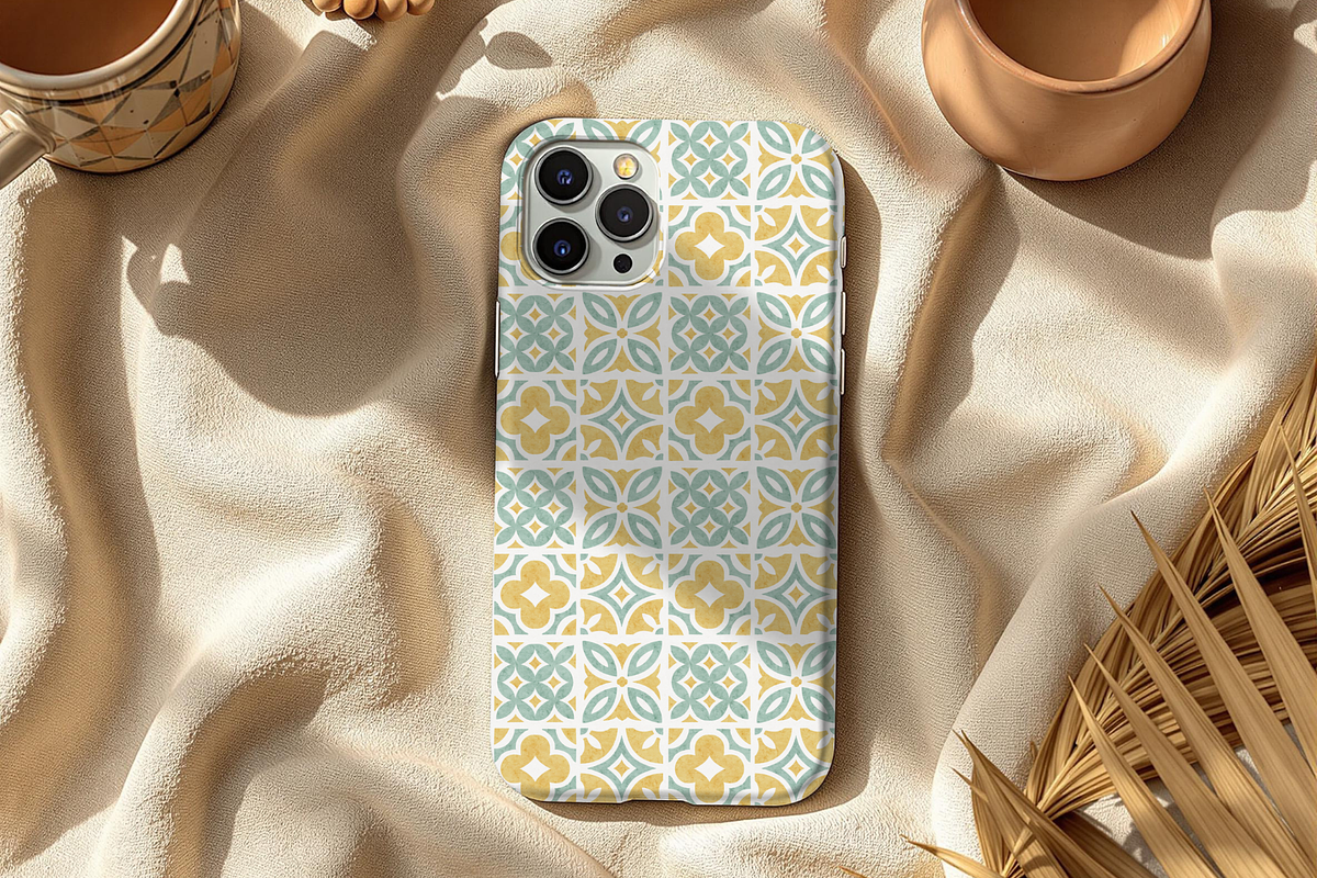 Sunlit Sage Mosaic Seamless Pattern, a Pattern Graphic by OwlAndFern (Photo 13 of 15)