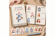 Cozy Snowman Clipart Bundle, a Seasonal Illustration by Villa 11 Estudio (Thumbnail 7 of 8)