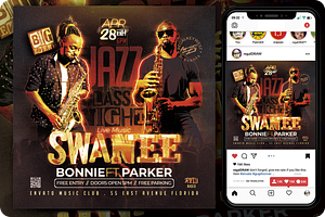 Music Concert Flyer, a Flyer Template by regalDRAW
