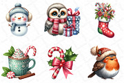 Cute Christmas Clipart, an Illustration by DreamPrint404 (Thumbnail 3 of 4)