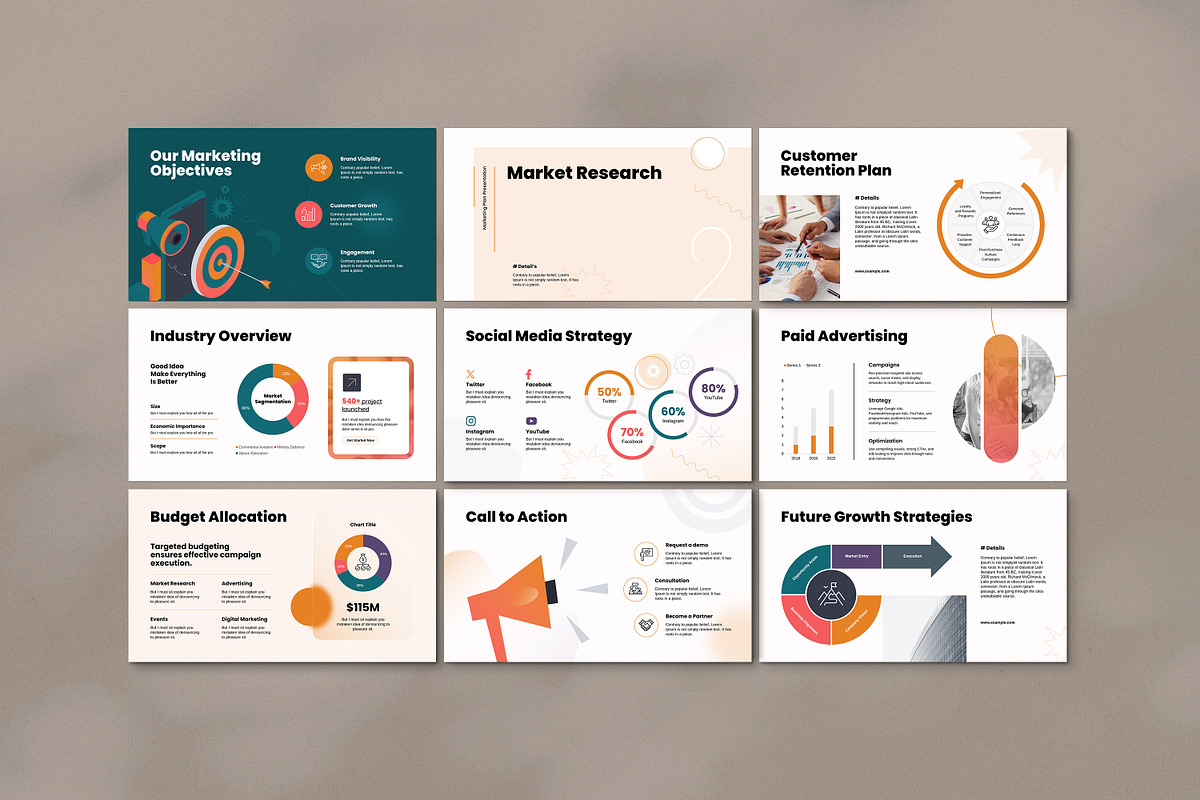 Marketing Plan Canva Template, a Marketing Template by GoldenPixelStudio (Photo 7 of 11)