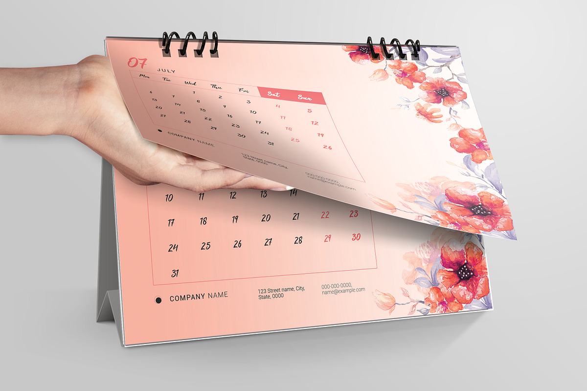 Desk Calendar 2026, a Stationery Template by crazyOWL (Photo 4 of 6)