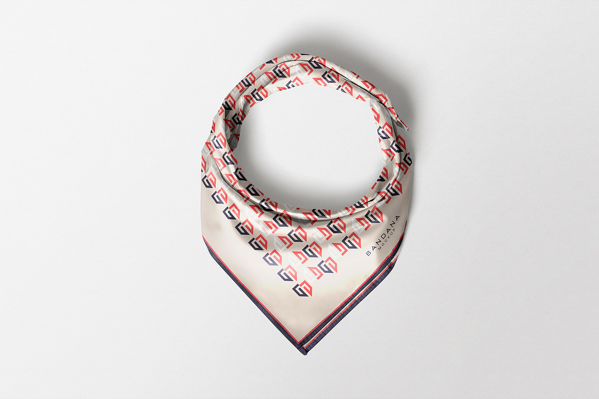 Bandana Mockup, a Product Mockup by PixelVoyager (Photo 4 of 7)