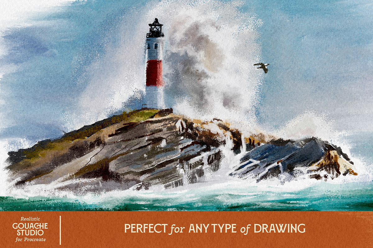 VVDS Realistic Gouache Studio, a Brush Add-On by Vintage Voyage Supply (Photo 5 of 10)