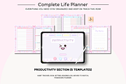 Pink Pastel Portrait Digital Planner, a Stationery Template by Tas Creative Studio (Thumbnail 8 of 13)