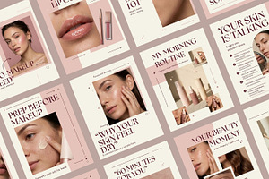 Aesthetic Beauty Instagram Templates