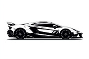 Sports Car Vector Bundle, an Illustration by Designs_River (Thumbnail 8 of 9)