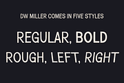 DW Miller Vintage Font Family, a Sans Serif Font by Walker Design Co. (Thumbnail 3 of 10)