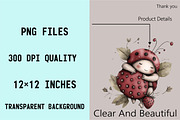 Whimsical Spring Ladybug Clipart, an Illustration by SVGArt (Thumbnail 6 of 9)