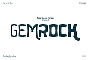 Gemrock Font Family, a Sans Serif Font by TypeClassHeroes (Thumbnail 1 of 10)