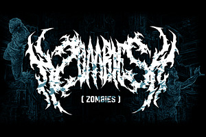 SUICIDE Brutal Death Metal Font 2