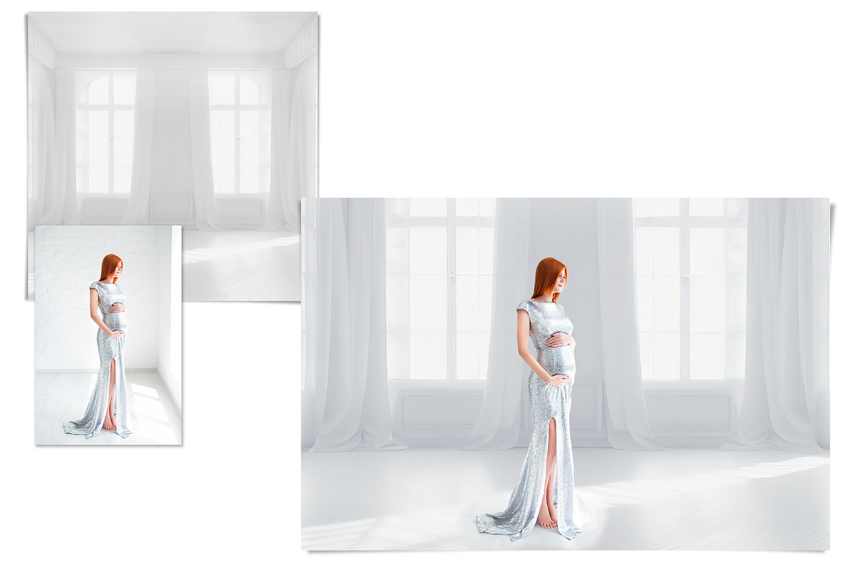 25 White Room Digital Photo Backdrop, a Layer Style Add-On by HappyNews (Photo 5 of 8)