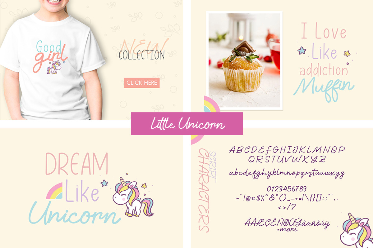 The Unicorn Dream Bundle, a Script Font by khurasan (Photo 12 of 15)