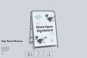 Sign Board Mockup, a Mockup by NyakBiett (Thumbnail 1 of 5)
