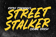 Street Stalker - Casual Brush Font, a Handwritten Font by VASTARD STUDIO (Thumbnail 1 of 9)