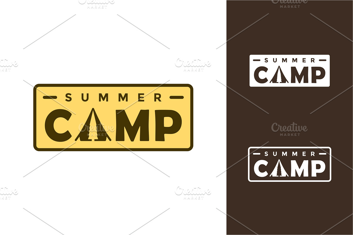 camping logo badges, a Branding & Logo Template by jundio studio
