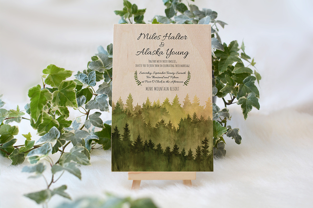 4x6 Ivy Wood Card Styled Mockup, a Print Template by Barn Owl Studio (Photo 2 of 2)
