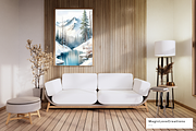 Winter Mountain Landscape Printable, a Poster Template by MagicLove Creations (Thumbnail 2 of 8)
