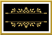 Vintage gold element. Graphic vector, a Pattern Graphic by RODINA (Thumbnail 2 of 3)