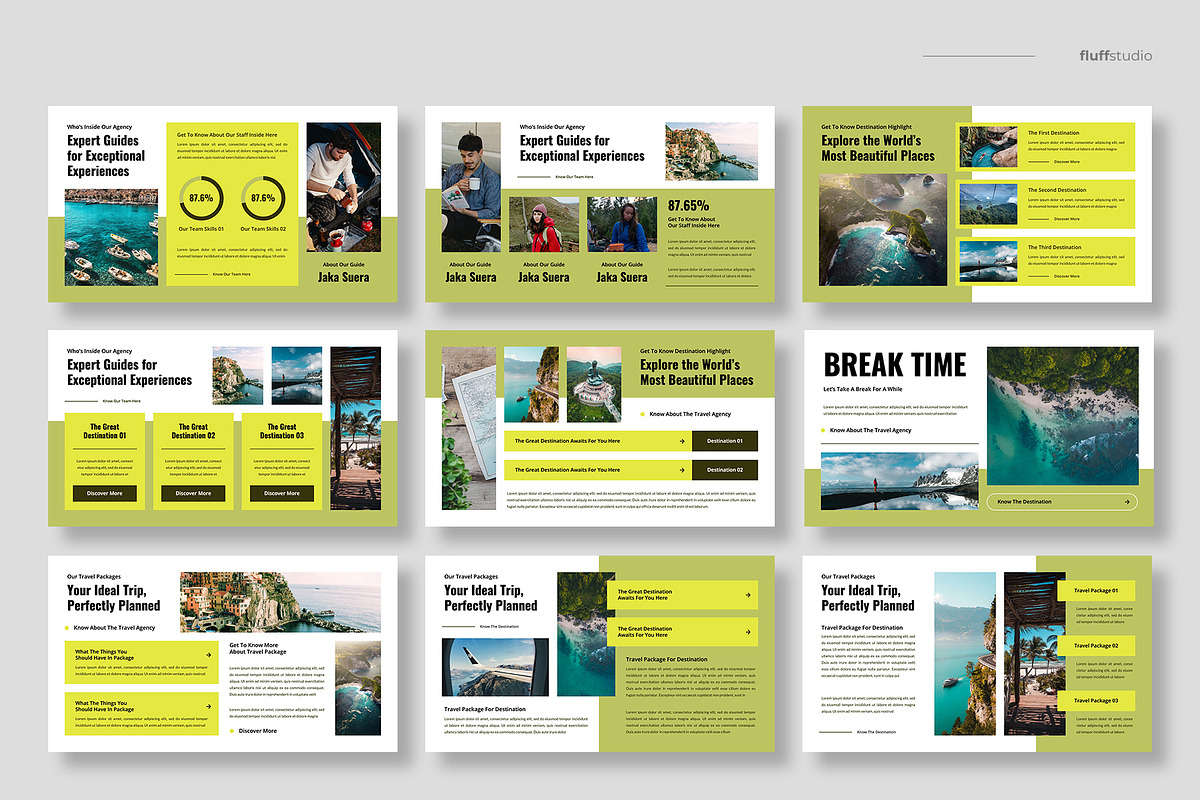Travel Agency Keynote Template, a Presentation Template by fluffstudio (Photo 3 of 4)