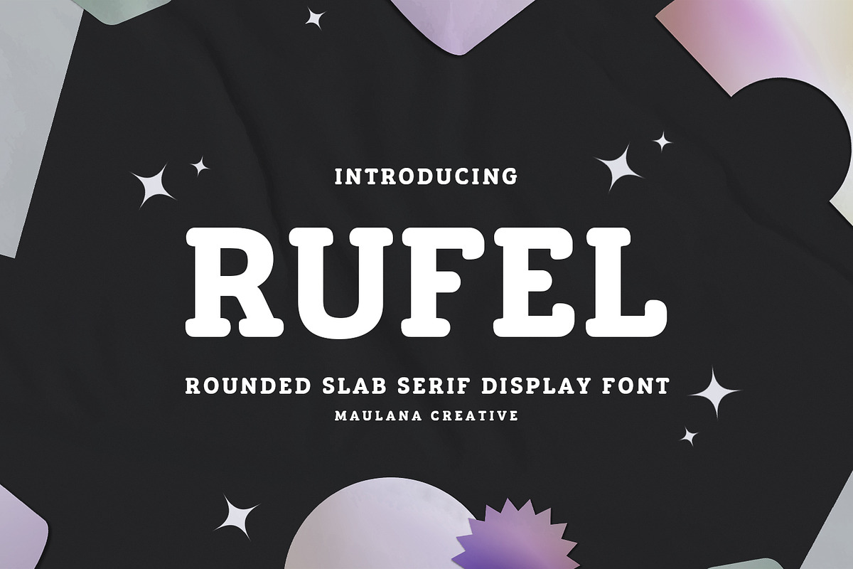 Rufel Rounded Slab Serif Display, a Sans Serif Font by Maulana Creative (Photo 1 of 20)
